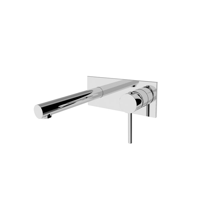 Nero Dolce Wall Basin/Bath Mixer Straight Spout - Chrome-NR250807aCH-blue-leaf-bathware