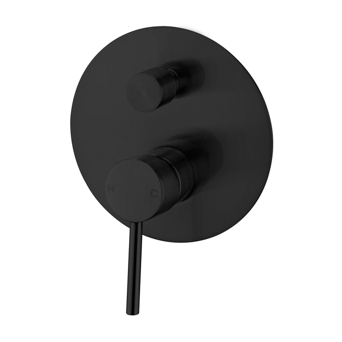 Nero Dolce Shower Mixer With Diverter - Matte Black-NR250811aMB-blue-leaf-bathware