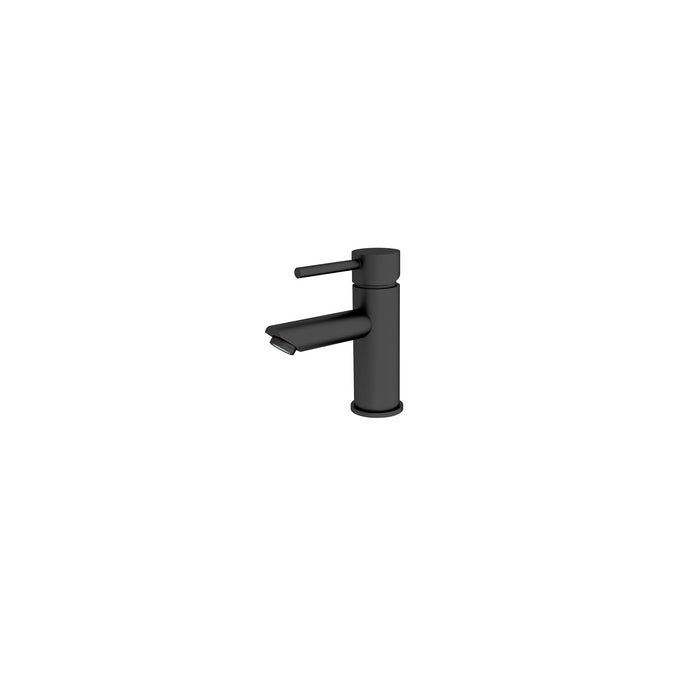 Nero Dolce Basin Mixer Straight Spout - Matte Black-NR250802MB-blue-leaf-bathware