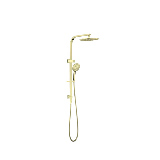 Nero Bianca Twin Shower - Brushed Gold-NR250805cBG-blue-leaf-bathware