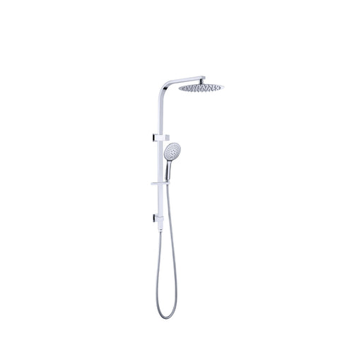 Nero Bianca Twin Shower - Chrome-NR250805cCH-blue-leaf-bathware