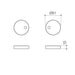 Caroma Toilet Seat Hinge Caps (Liano/Arc/Xena) - Gun Metal - Technical Drawing