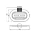 Nero Opal Soap Dish Holder - Graphite-NR2581GR-blue-leaf-bathware