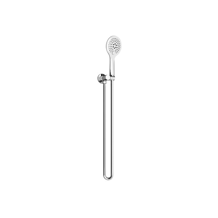 Nero Rain 3 Function Shower On Bracket - Chrome-NR305CH-blue-leaf-bathware