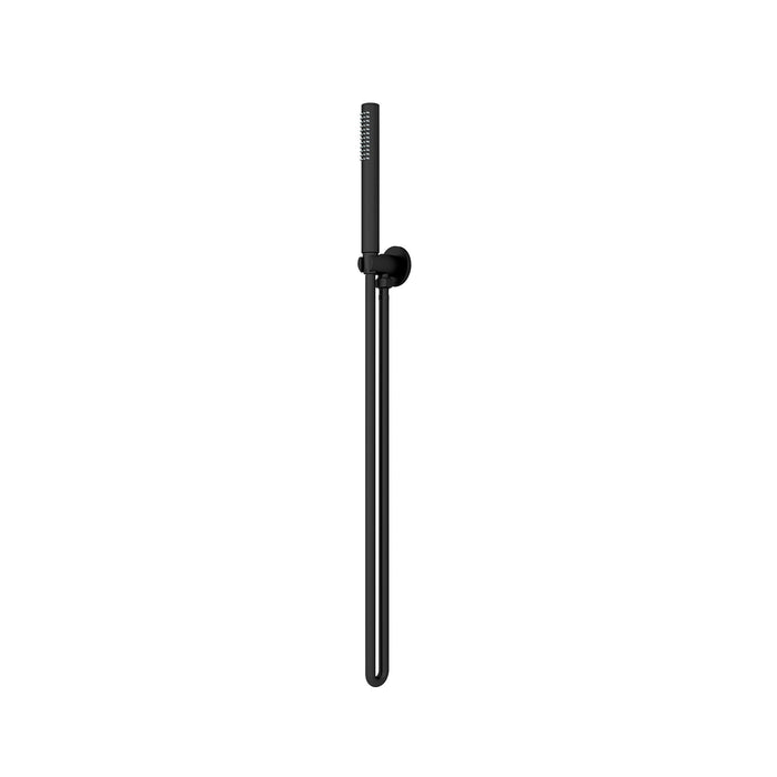 Nero Slim Shower On Bracket - Matte Black-NR307MB-blue-leaf-bathware