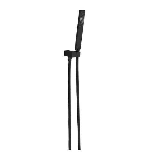Nero Square Shower On Bracket - Matte Black-NR309MB-blue-leaf-bathware