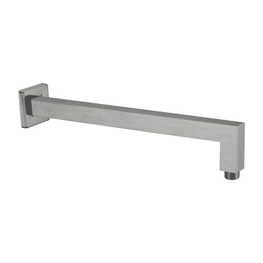 Nero Square Shower Arm - Gun Metal-NR501GM-blue-leaf-bathware