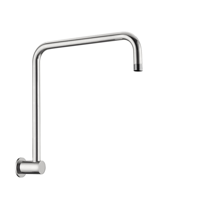 Nero Round Swivel Shower Arm - Brushed Nickel-NR506BN-blue-leaf-bathware