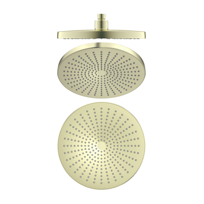 Nero Opal 250mm Shower Head - Brushed Gold-NR508079BG-blue-leaf-bathware