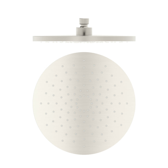 Nero 250mm Abs Round Shower Head - Brushed Nickel-NR508088BN-blue-leaf-bathware