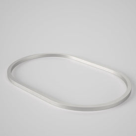 Caroma Liano II 600mm Pill Basin Dress Ring - Brushed Nickel