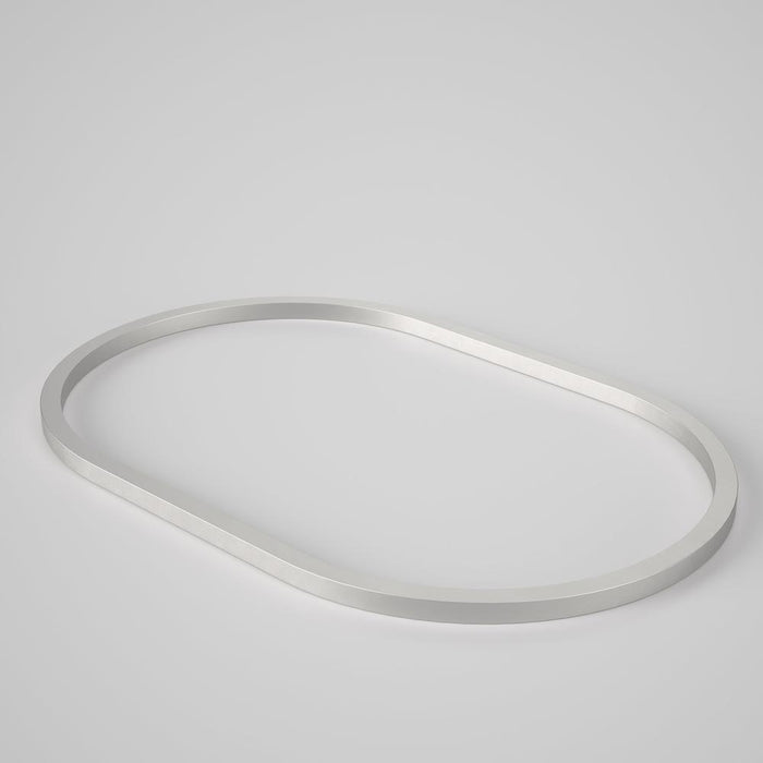 Caroma Liano II 600mm Pill Basin Dress Ring - Brushed Nickel