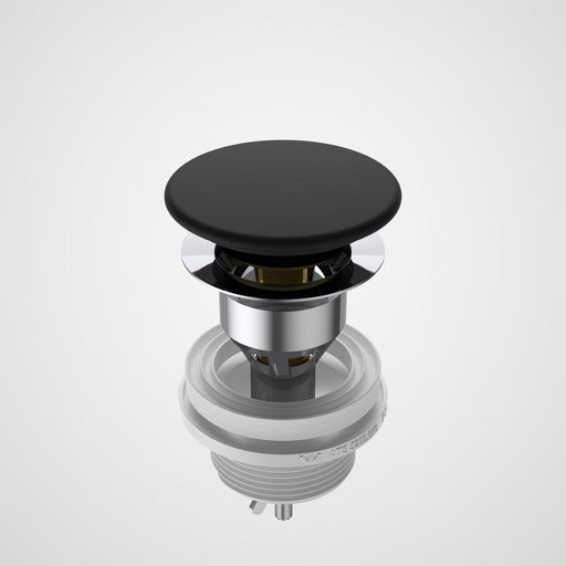Caroma Basin Ceramic Pop Up Waste Long - Matte Black