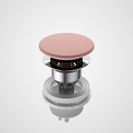 Caroma Basin Ceramic Pop Up Waste Long - Matte Pink