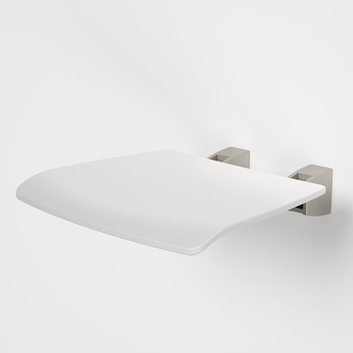 Caroma Opal Support Shower Seat Folding - Brushed Nickel