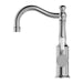 Nero York Basin Mixer Hook Spout With White Porcelain Lever - Chrome-NR69210201CH-blue-leaf-bathware