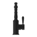 Nero York Basin Mixer Hook Spout With Metal Lever - Matte Black-NR69210202MB-blue-leaf-bathware