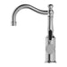 Nero York Basin Mixer Hook Spout With Black Porcelain Lever - Chrome-NR69210203CH-blue-leaf-bathware