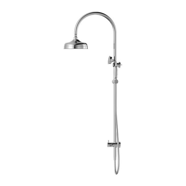 Nero York Twin Shower With Metal Hand Shower - Chrome-NR69210502CH-blue-leaf-bathware