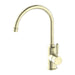 Nero York Kitchen Mixer Gooseneck Spout With Metal Lever - Aged Brass-NR69210602AB-blue-leaf-bathware