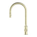 Nero York Pull Out Sink Mixer With Vegie Spray Function With Metal Lever - Aged Brass-NR69210802AB-blue-leaf-bathware