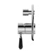 Nero York Shower Mixer With Diverter With Black Porcelain Lever - Chrome-NR692109a03CH-blue-leaf-bathware