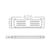 Nero Pearl Metal Shower Shelf - Gun Metal-NR8087aGM-blue-leaf-bathware