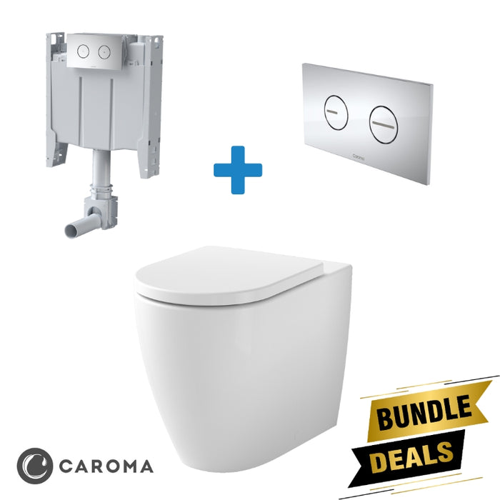 Caroma Urbane Wall Faced Invisi Toilet Suite Package