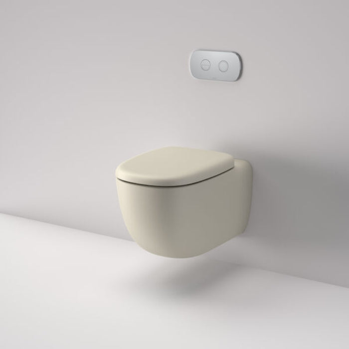 Caroma Contura II Cleanflush Wall Hung Invisi Series II Suite - Clay