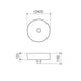 Caroma Liano II 400mm Above Counter Basin - Technical Drawing