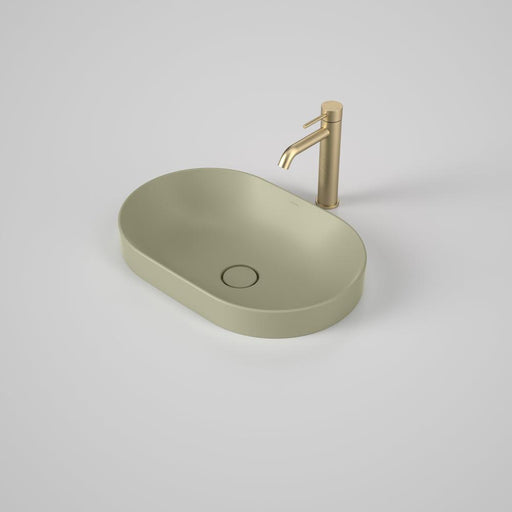 Caroma Liano II 530mm Pill Inset Basin - Matte Green