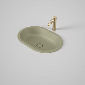 Caroma Liano II 580mm Pill Under/Over Counter Basin - Matte Green