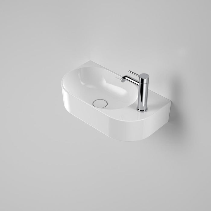 Caroma Liano II Hand Wall Basin - White (1 Tap Hole)