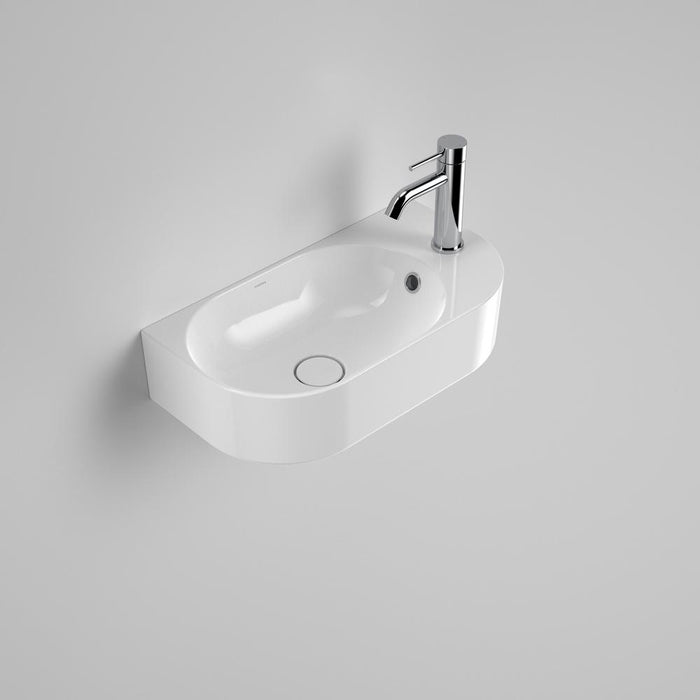 Caroma Liano II Hand Wall Basin (1 Tap Hole) with Overflow - White