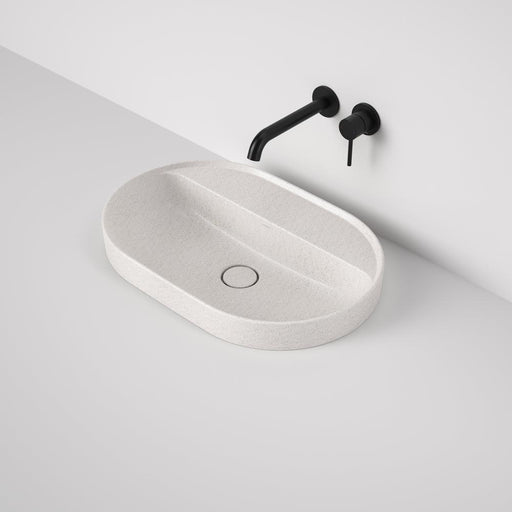Caroma Liano II 600mm Pill Inset Basin with Tap Landing - Matte Speckled (0 Tap Hole)