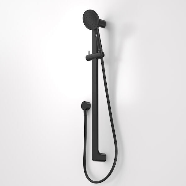 Caroma Urbane II Universal Rail Shower - Matte Black