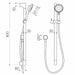 Caroma Urbane II Universal Rail Shower - Technical Drawing