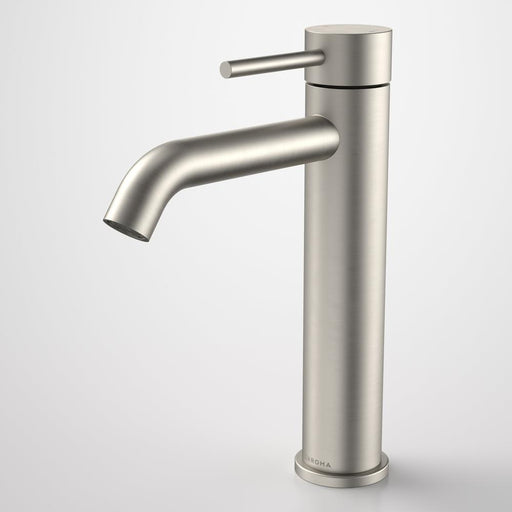 Caroma Liano II Mid Tower Basin Mixer - Brushed Nickel