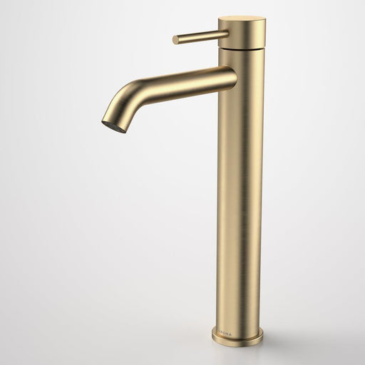 Caroma Liano II Tower Basin Mixer - Brushed Brass