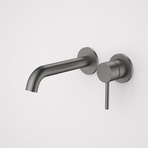 Caroma Liano II 175mm Wall Basin/Bath Mixer Twin Plate - Gun Metal