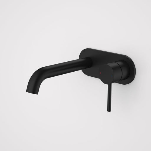 Caroma Liano II 175mm Wall Basin/Bath Mixer Single Plate - Matte Black