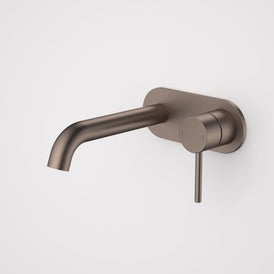 Caroma Liano II 175mm Wall Basin/Bath Mixer Single Plate - Brushed Bronze