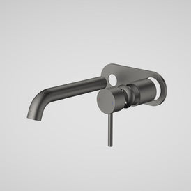 Caroma Liano II 175mm Wall Basin/Bath Single Plate (Trim-Kit) - Gun Metal