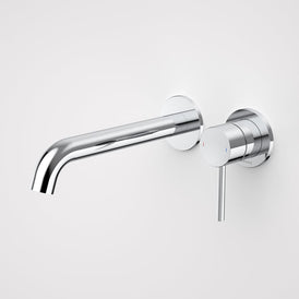Caroma Liano II 210mm Wall Basin/Bath Mixer Twin Plate - Chrome