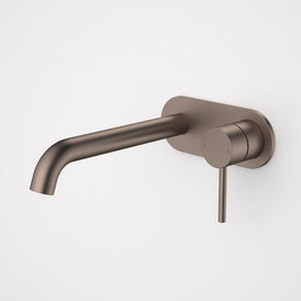 Caroma Liano II 210mm Wall Basin/Bath Mixer Single Plate - Brushed Bronze