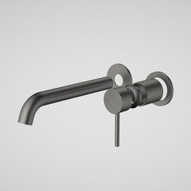 Caroma Liano II 210mm Wall Basin/Bath Twin Plate (Trim-Kit) - Gun Metal