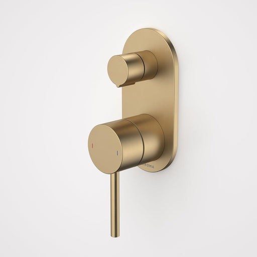 Caroma Liano II Bath/Shower Mixer With Diverter - Brushed Brass
