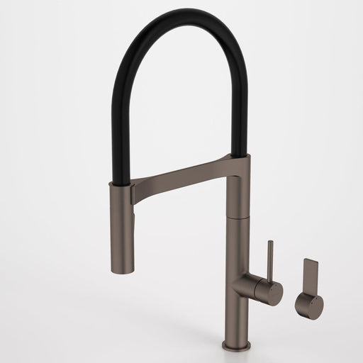 Caroma Liano II Pull Down Sink Mixer with Dual Spray - Brushed Bronze