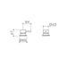 Caroma Liano II Hob Mixer (Trim-Kit) - Chrome - Technical Drawing