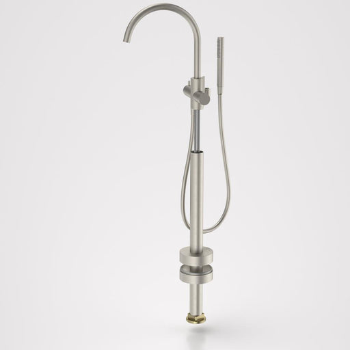 Caroma Liano II Freestanding Bath Filler with Hand Shower (Trim-Kit) - Brushed Nickel